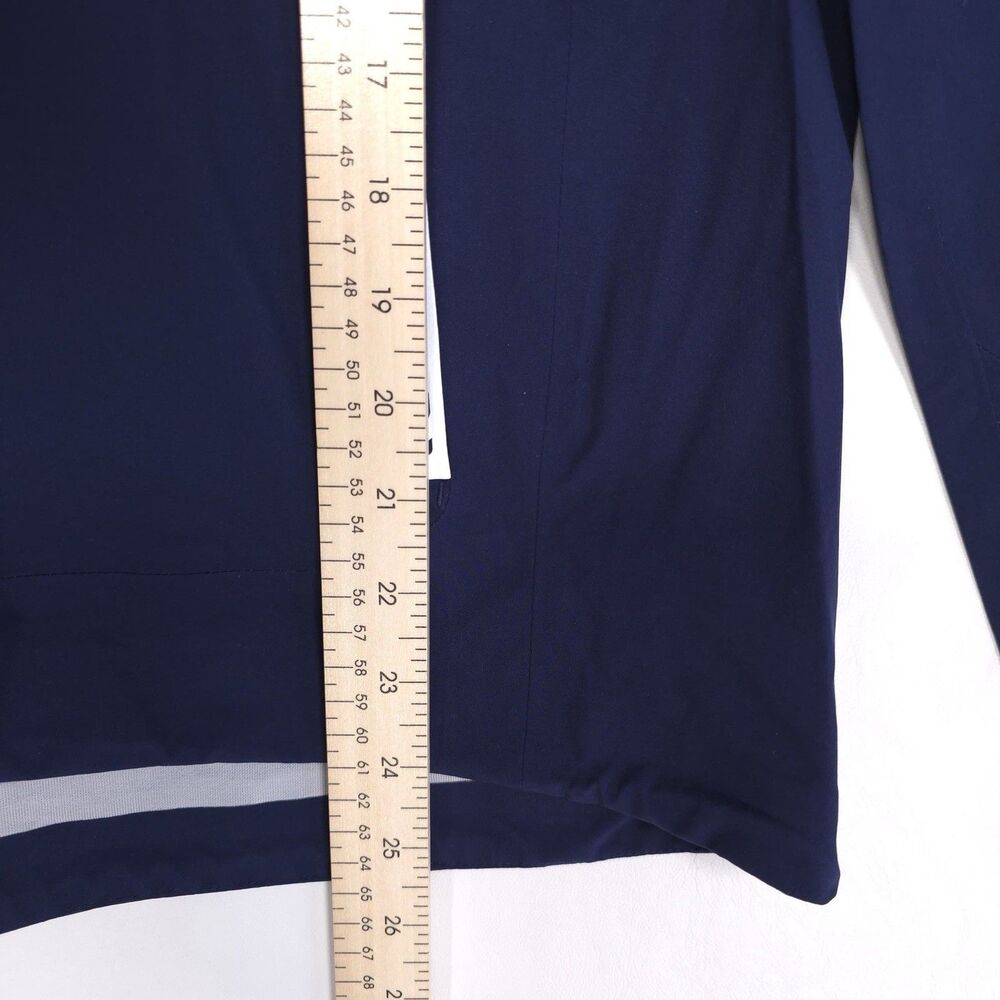 RLX RALPH LAUREN New Golf Waterproof Hooded Windbreaker MEDIUM Jacket Navy Women - Picture 8 of 16